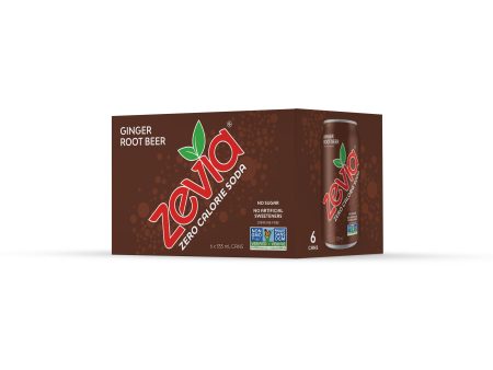 Zevia Ginger Root Beer Soda (6pk) Online Sale