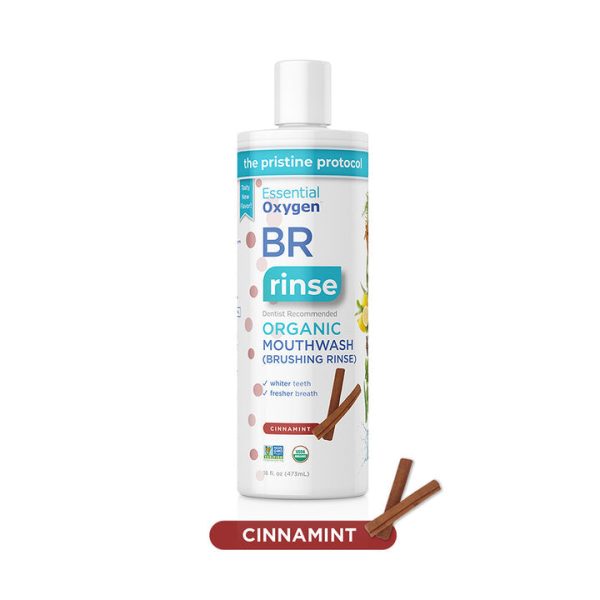 EssentialOxygen Organic Brushing Rinse - Cinnamint (473ml) For Discount