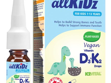 allKiDz Vegan Vitamin D3&K2 Drops (5ml) Online Hot Sale