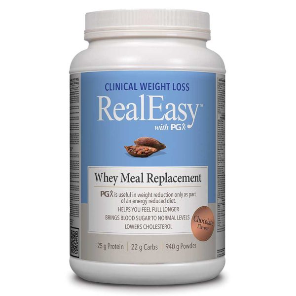 Natural Factors RealEasy w  PGX Whey Meal Replacement - Chocolate (940g) Fashion