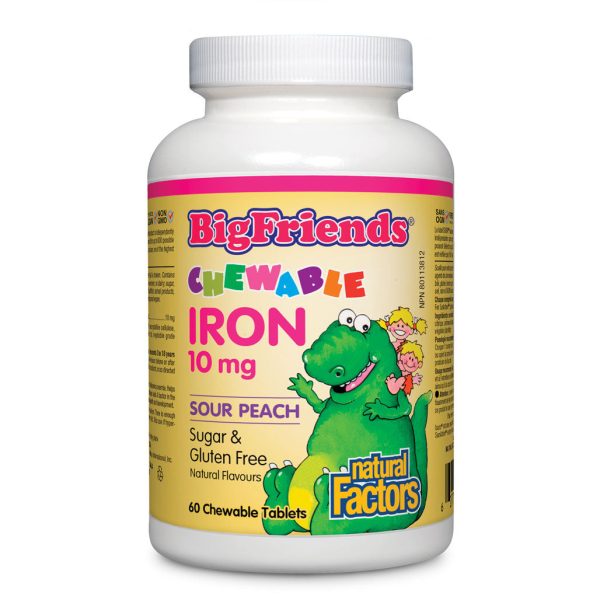 Natural Factors Big Friends Chewable Iron (60 Tabs) Online Sale