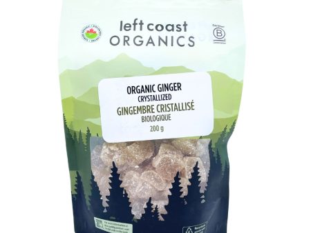 Left Coast Organics Crystallized Ginger (200g) Online now