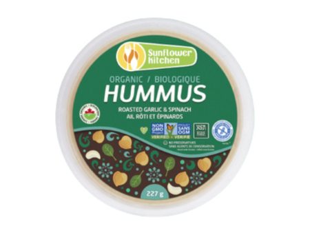 Sunflower Kitchen Organic Hummus Garlic Spinach (227g) on Sale