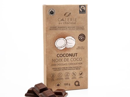 Galerie Au Chocolat Dark Chocolate Coconut (100g) For Discount