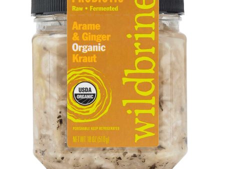 Wildbrine Sauerkraut - Arame & Ginger (500mL) For Cheap