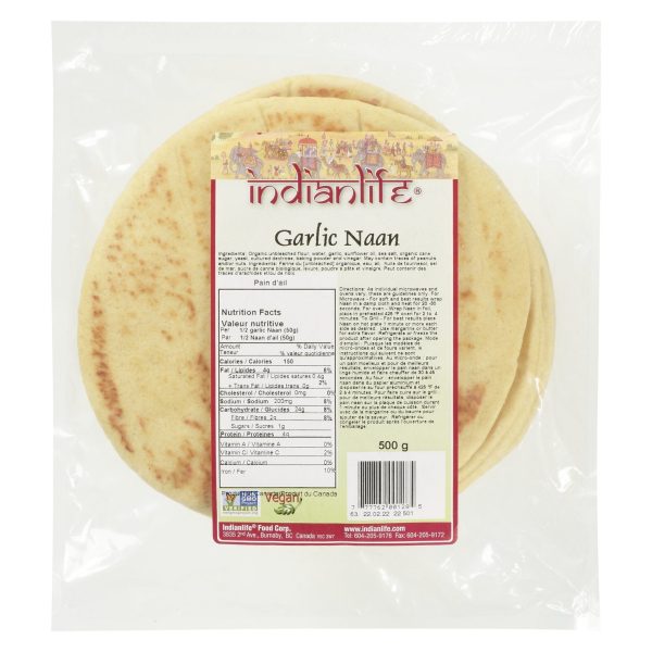 Indianlife Garlic Naan (500g) Sale