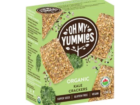 Oh My Yummies Crackers - Kale (130g) Hot on Sale