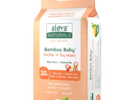 Aleva Naturals Bamboo Baby Pacifier & Toy Wipes (30 ct) Discount