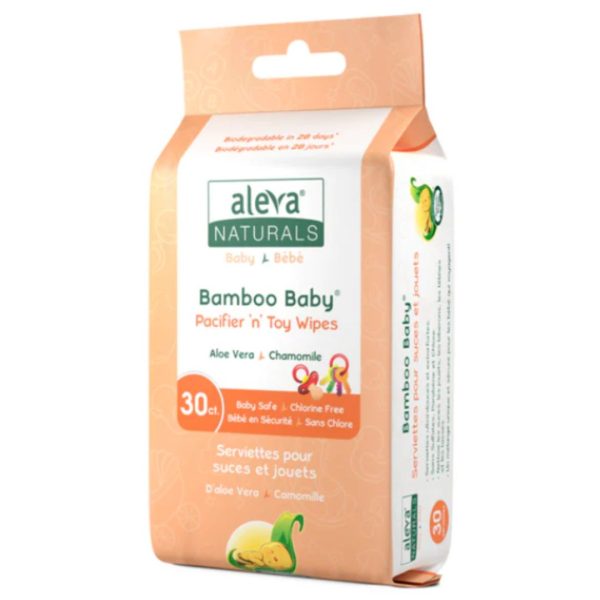 Aleva Naturals Bamboo Baby Pacifier & Toy Wipes (30 ct) Discount