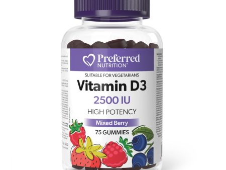 Preferred Nutrition Vitamin D3 2500IU (75 Gummies) For Discount