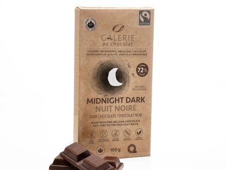 Galerie Au Chocolat Midnight Dark 72% Chocolate (100g) Fashion