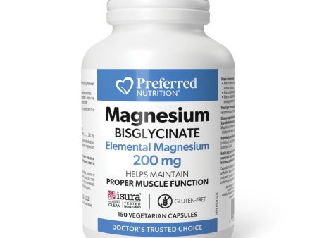 Preferred Nutrition Magnesium Bisglycinate 200mg (150 VCaps) Fashion