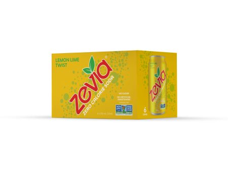 Zevia Lemon Lime Twist Soda (6pk) For Discount