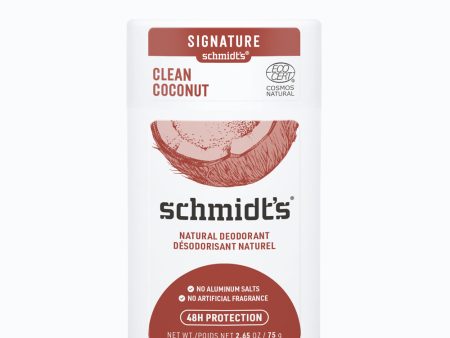 Schmidt s Natural Deodorant - Clean Coconut (75g) on Sale