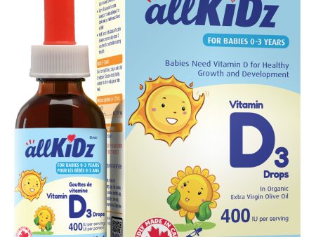 allKiDz Vitamin D3 Drops for Babies (25ml) on Sale