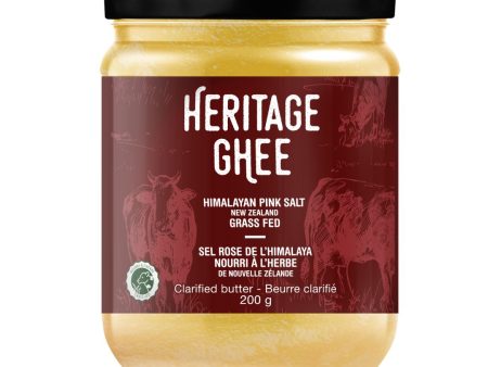 Heritage New Zealand Grass-Fed Ghee with Himalayan Salt (200g) For Discount