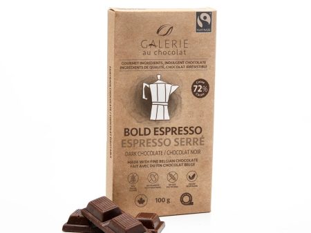 Galerie Au Chocolat Bold Espresso 72% (100g) For Cheap