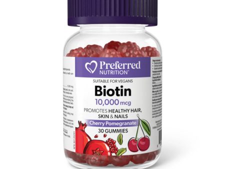 Preferred Nutrition Biotin 10,000mcg (30 Gummies) Online