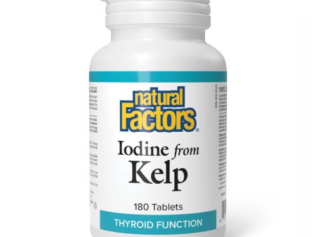 Natural Factors Iodine from Kelp (180 Tabs) Supply