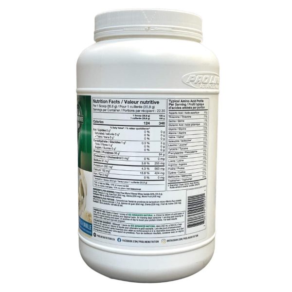 ProLine Iso Advanced Whey Protein Isolate - Vanilla on Sale