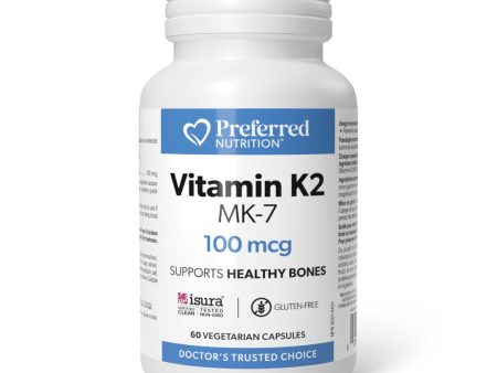 Preferred Nutrition Vitamin K2 100mcg (60 VCaps) Hot on Sale