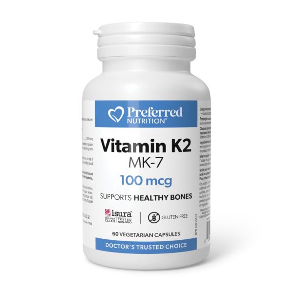 Preferred Nutrition Vitamin K2 100mcg (60 VCaps) Hot on Sale