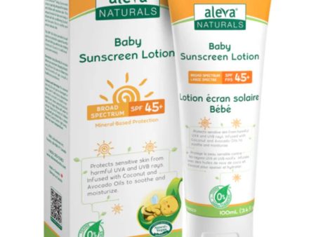 Aleva Naturals Baby Sunscreen Lotion SPF45+ (100ml) Online Hot Sale