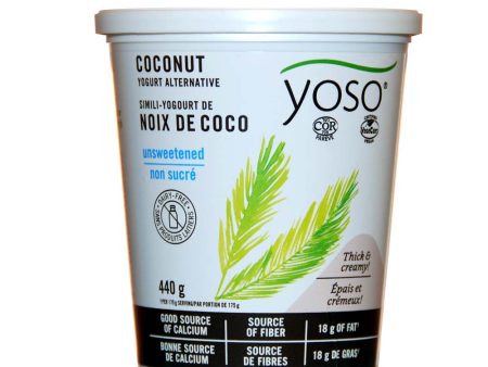 Yoso Premium Creamy Cultured Coconut - Unsweetened (440g) Hot on Sale