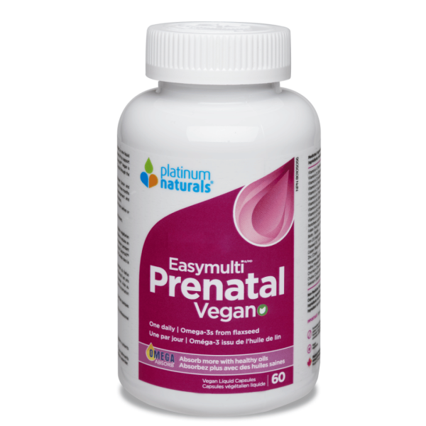 Platinum Naturals EasyMulti Prenatal VEGAN (60 VLcaps) For Discount