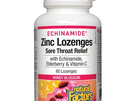 Natural Factors Echinamide Zinc Lozenges - Honey Blossom (60 Loz) Online now