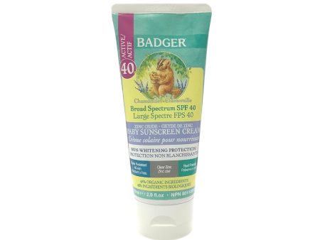 Badger Baby Sunscreen SPF40 (87ml) Online Hot Sale