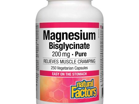 Natural Factors Magnesium Bisglycinate 200mg (250vcaps) For Cheap