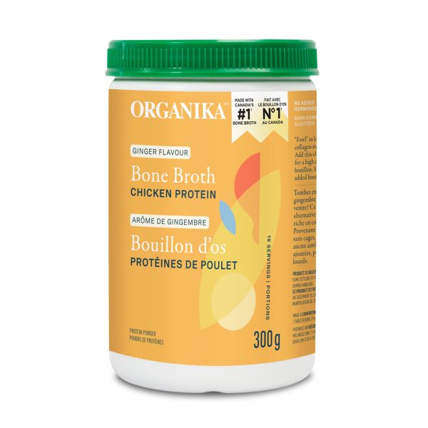 Organika Chicken Bone Broth Protein Powder - Ginger (300g) For Discount