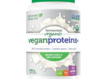 Genuine Health Organic Fermented Vegan Proteins+ - Unflavoured (900g) Supply