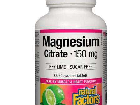 Natural Factors Magnesium Citrate 150mg Key Lime (60 Chewable Tablets) Online