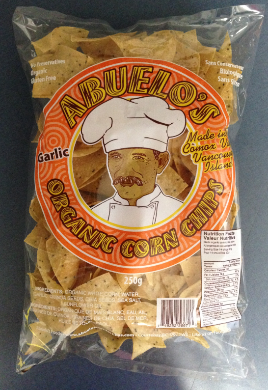 Abuelo s Organic Garlic Corn Chips (250g) Online