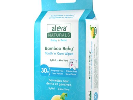 Aleva Naturals Bamboo Baby Tooth  n  Gum Wipes (30 ct) For Sale