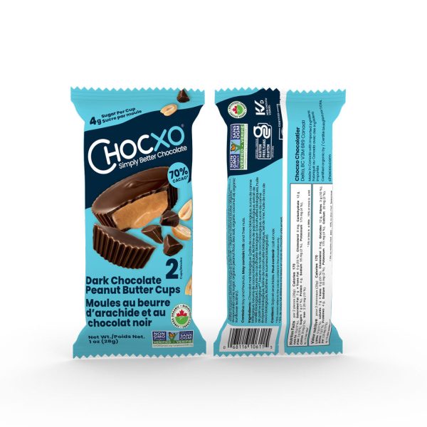 ChocXo Dark Chocolate Peanut Butter Cups (2 cups) For Discount