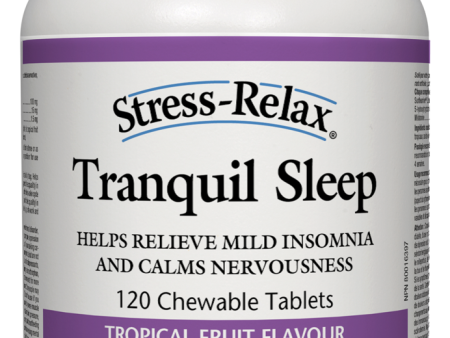 Natural Factors Stress-Relax Tranquil Sleep (120 Chewable Tablets) Hot on Sale