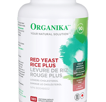 Organika Red Yeast Rice PLUS (180 Vegetable Capsules) Online now