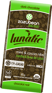 Zazubean Lunatic - Mint & Cocoa Nibs (85g) on Sale