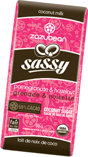 Zazubean Sassy - Pomegranate & Hazelnut with Coconut Sugar (85g) Online