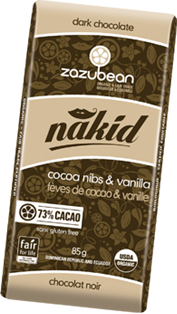 Zazubean Nakid - Cocoa Nibs & Vanilla (85g) For Cheap