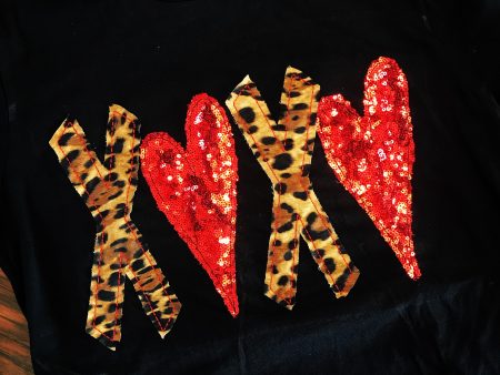 X Heart Valentines Tee Online Sale