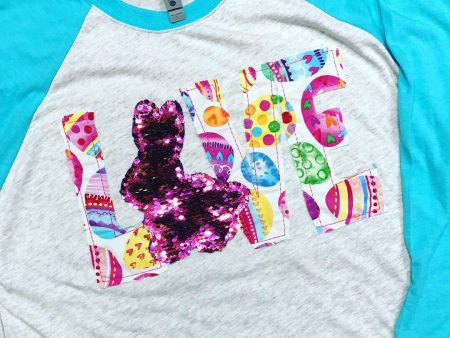 LOVE Bunny Shirt - Easter Shirt Fashion