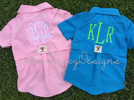 Baby Fishing Onesie Shirt Monogrammed on Sale