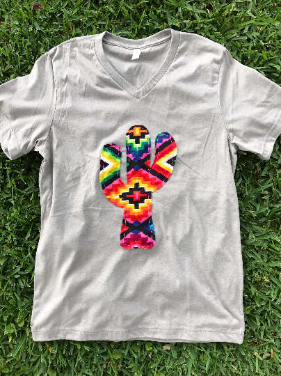 Cactus Shirt with Serape Hot on Sale