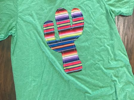 Cactus Shirt with Serape Hot on Sale