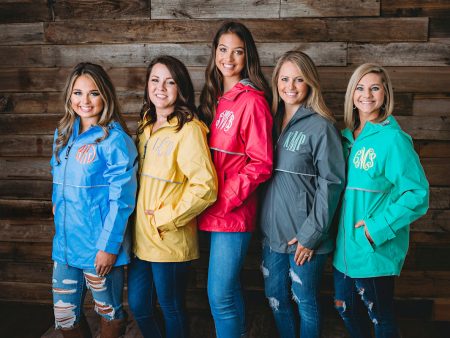 Charles River Rain Jacket with Monogram Fashion