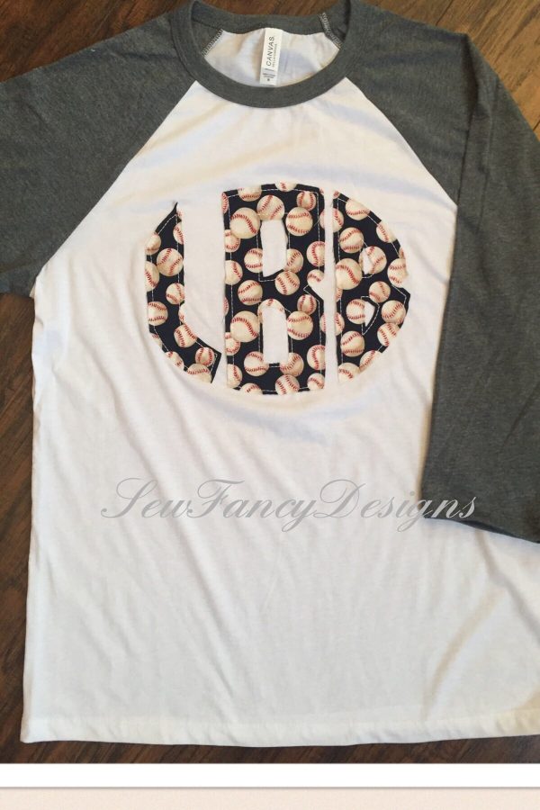 Baseball Monogrammed Baseball Tee For Cheap